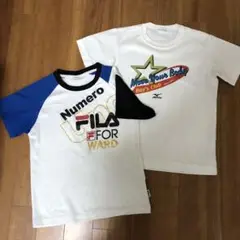 キッズ150サイズ Tシャツ2枚組　FILA 、MIZUNO 記名なし