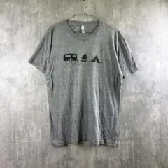 American Apparel キャンプ柄Tシャツ MAGUIRE/アウトドア