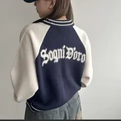 apres jour mignon スタジャン風ニット ZOZOTOWN限定