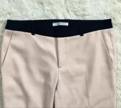 【美品】ベイジ　パンツ　CINDY　トリアセテート　洗濯可　ストレッチ　M-L位