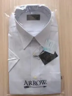 ★新品未使用★ARROWブルーチェック柄 半袖ワイシャツ M