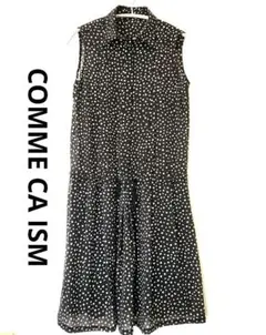[ 美品 ]COMME CA ISM コムサイムノースリーブシャツワンピース M
