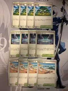 活力の盛り、ミステリーガーデン、なみのりビーチ　各4枚