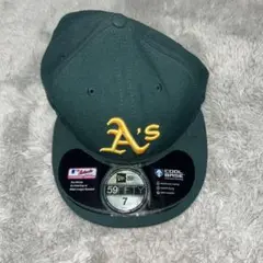 New Era 59FIFTY キャップ A's ダークグリーン 7 3/8