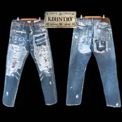 数回着美品 W36 KAPITAL KOUNTRYキャピタルデニムパンツ 日本製