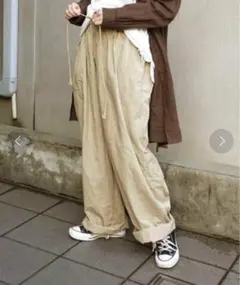 ジャーナルスタンダードラックス ツイルワッシャー イージーBig パンツ