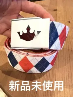 新品未使用Meister ゴルフウェアベルトアルガイル柄