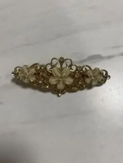花モチーフ バレッタ