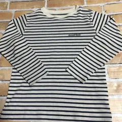 【美品】mont-bell ストライプ 長袖カットソー 120