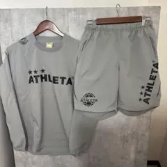 アスレタ ピステ　トップス　グレー　セットアップ
