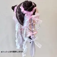 ヘアゴムエクステ♡シュシュ♡キッズ♡ぷりきゅあ♡アイプリ♡アイドル♡発表会♡姫