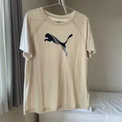 PUMA ベージュ Tシャツ Sサイズ