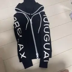ウノピュウ フルジップパーカー 黒