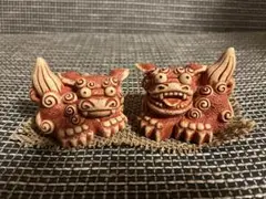 シーサー　沖縄　唐獅子　テラコッタカラー
