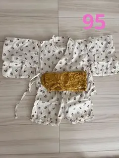 さくらんぼ柄 ベビー甚平 95cm