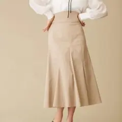 JILL by JILLSTUART ヘムボリュームスカート ベージュ M