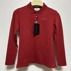 【新品】BRIEFING 赤 長袖トップス ポロシャツ Sサイズ