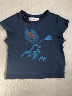 【dahl'ia】　半袖Tシャツ　刺繍デザイン