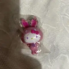サンリオ ウサギ耳キーホルダー ピンク　キティちゃん