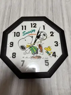 当時物　SNOOPY 六角形　壁掛け時計