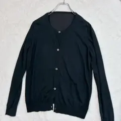 【美品】セオリーリュクス シルク100％ カーディガン 長袖 ブラック
