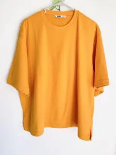 夏もの処分価格❗️エアリズム XL UNIQLO U オレンジ さらり おしゃれ