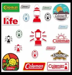 【20枚】Coleman コールマン アウトドア キャンプ 防水 ステッカー