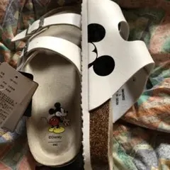 新品タグ付き　Disney ミッキーマウス コンフォートサンダル ホワイト