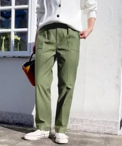 Spick and Span バックサテンイージーカーゴパンツ