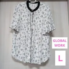 GLOBALWORK 花柄トップス Ｌサイズ