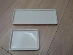 無印良品　白磁トレー　大・小　セット