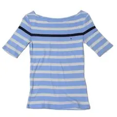 【TOMMY HILFIGER】レディース 半袖ボーダーシャツ XS