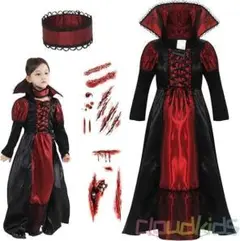 ハロウィン 仮装 こども Mサイズ 吸血鬼 ワンピース キッズ　20