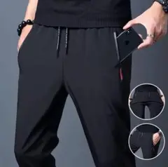 パンツ 冷感パンツ 接触冷感 スポーツ ストレッチ ユニセックス 3XL