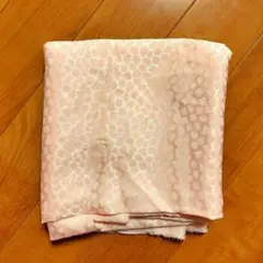ポリエステル　ジャガード　ハギレ　ペールオレンジ 2.5m