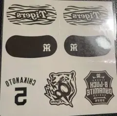 阪神タイガース　近本光司　フェイスシール　アイブラックシール