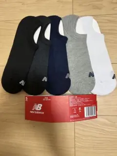 ニューバランス　靴下　ショートソックス 5足セット 25-27cm
