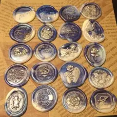 ハンドメイド シーリングスタンプシール 20枚セット 夜空 アソート②