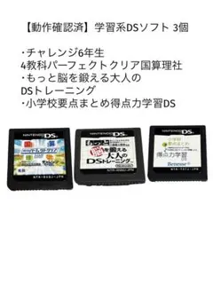 【動作確認済】ニンテンドーDS ソフト 3本セット