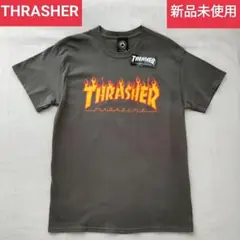 新品★THRASHER スラッシャー　半袖メンズＴシャツ　ストリート　スケボーＭ