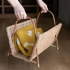 【新品・未使用】ラトビアバスケット　スポーンコリ　パインバスケット　かご ラトビアの工房で作るハンドメイドかご | パインのスポーンコリ
