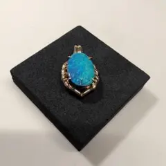 高品質ボルダーオパール　ペンダントトップ　3.57ct　18金