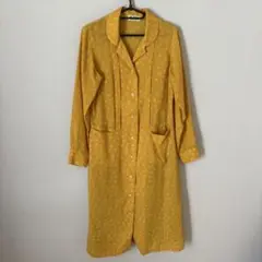 MUZEO イエロー　山吹色　シャツ　ワンピース　M