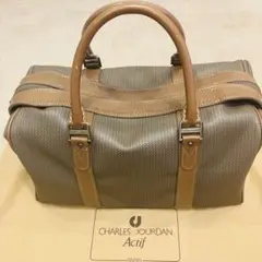 【美品】CHARLES JOURDAN ボストンバッグ シャルルジョルダン