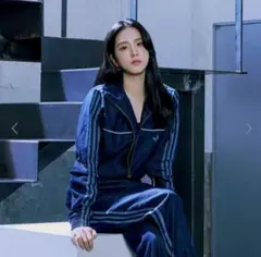 アディダス デニムジャケット ジャージ BlackPink ジス着用 ブルゾン