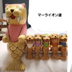 マーライオンの置物セット