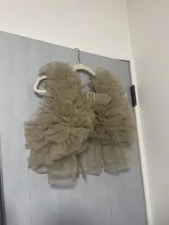 noir kei ninomiya ハーネス チュール フリル ベージュ