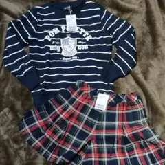 新品 ポンポネット トレーナーu0026キュロットSET