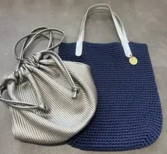 ケスクルデザイン　トートバック&シルバーショルダーセット　即購入OK❣️