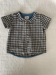 Loir paris gingham check tops 12m